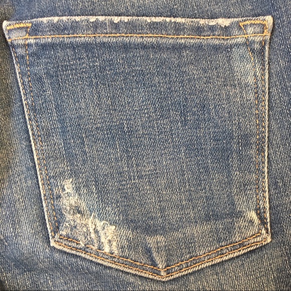 Frame Denim Jeans Le Skinny De Jeanne Size 26 Distressed Stretch Skinny - Picture 9 of 15